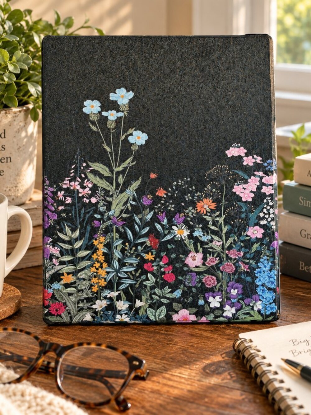 Floral Wildflower Tablet Case / Folio Cover – 8" x 10" – Unused NWOT
